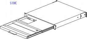 Click here to view our larger technical drawing of our 19" Keyboard Sliding Drawer
